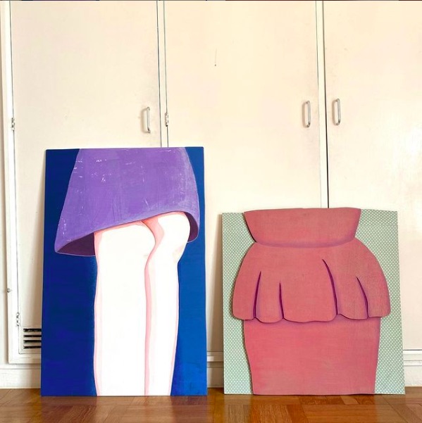 Two paintings by Anna Gleeson Skirt and Waist | Where My Heart Leads