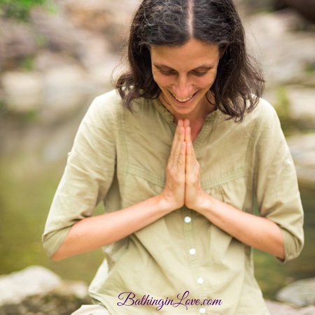 On yoga nidra, heart meditation, sound healing at Myriam's website BathinginLove.com.